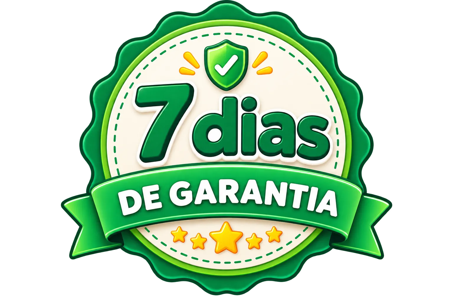Selo de garantia de 7 dias